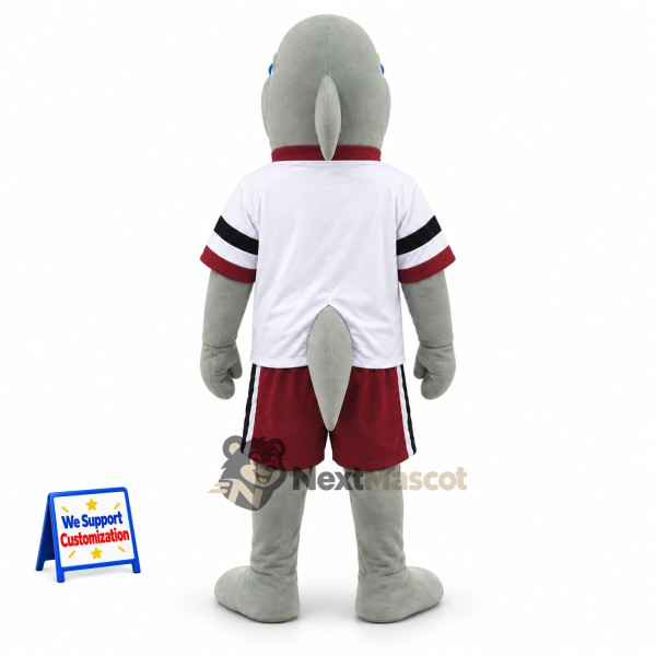 Shark Mascot Costume - White Shirt