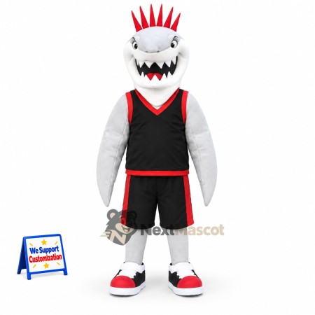 Shark Mascot Costume - Black Uniform Shark Mascot Costume - Black Uniform