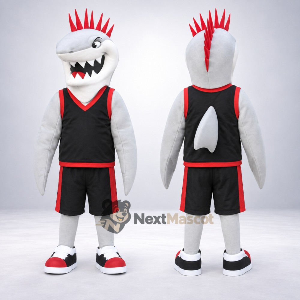 Shark Mascot Costume - Black Uniform Shark Mascot Costume - Black Uniform