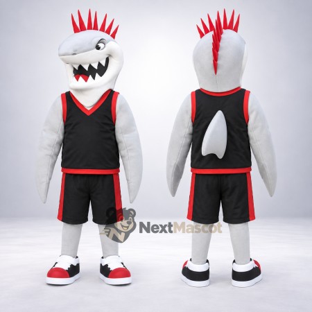 Shark Mascot Costume - Black Uniform Shark Mascot Costume - Black Uniform