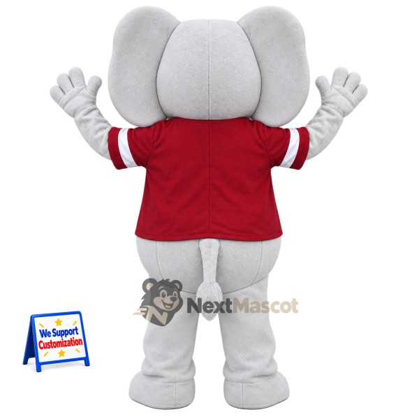 Elephant Mascot Costume - Red Shirt for Parades