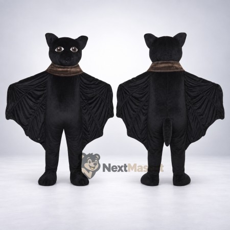Bat Mascot Costume - Black for School Events Bat Mascot Costume - Black for School Events