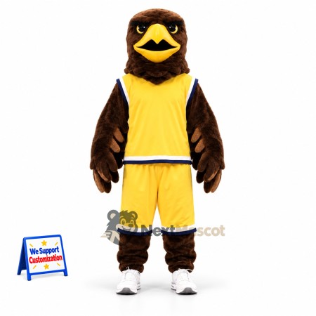 Eagle Mascot Costume - Yellow Uniform for Parades