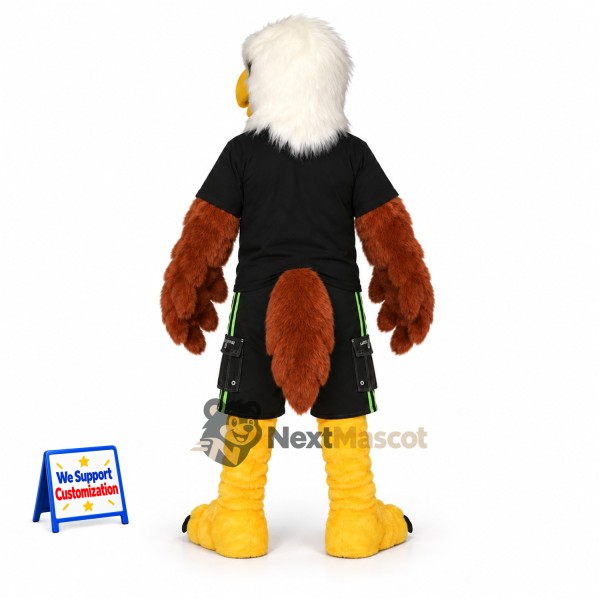 Bald Eagle Mascot Costume - Black Uniform for Parades Bald Eagle Mascot Costume - Black Uniform for Parades
