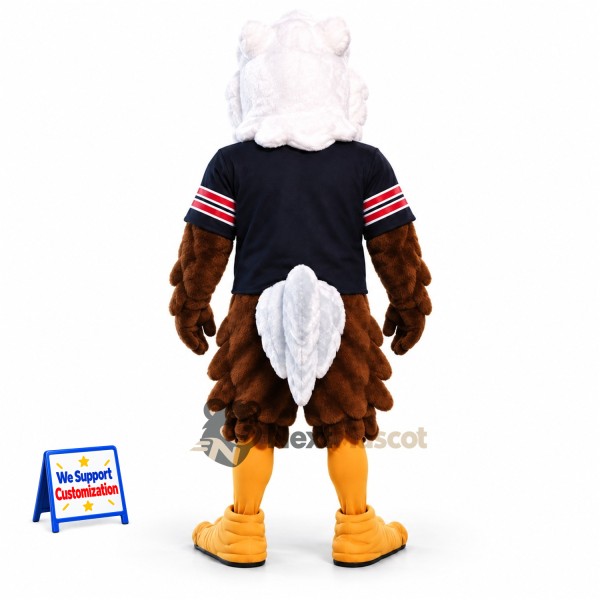 Bald Eagle Mascot Costume - Navy Jersey