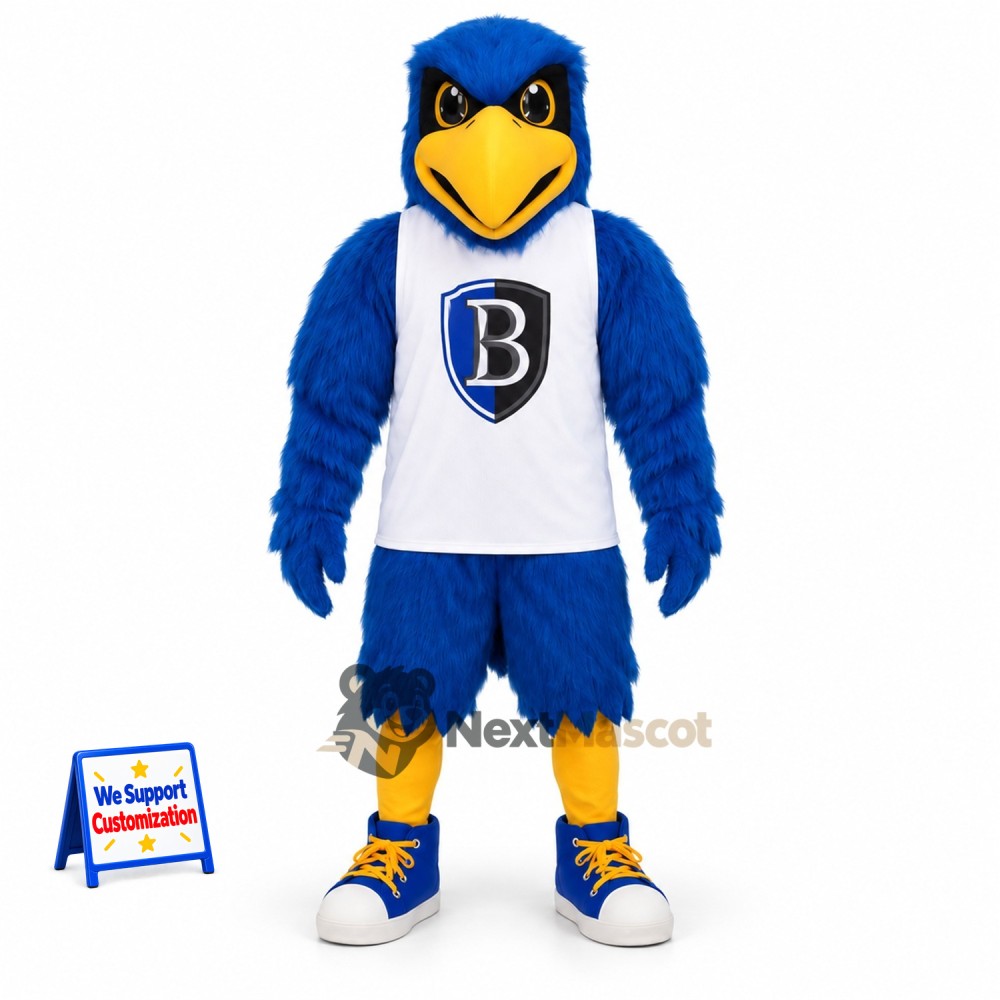 Eagle Mascot Costume - Blue for Carnivals Eagle Mascot Costume - Blue for Carnivals