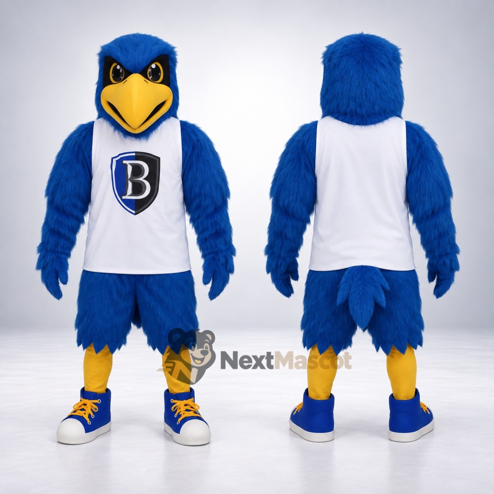 Eagle Mascot Costume - Blue for Carnivals Eagle Mascot Costume - Blue for Carnivals