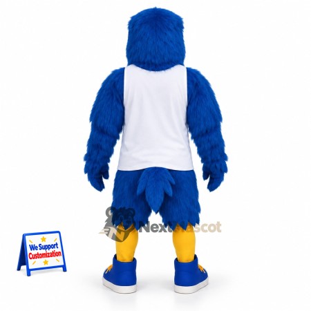 Eagle Mascot Costume - Blue for Carnivals Eagle Mascot Costume - Blue for Carnivals