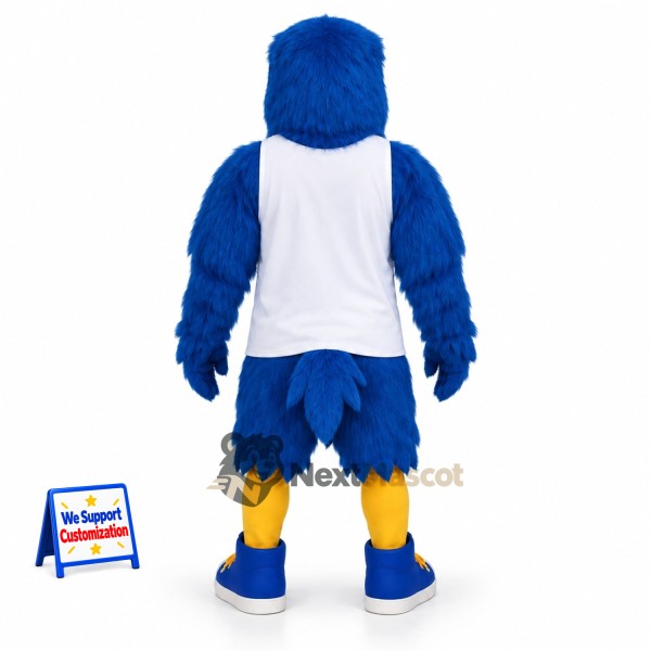 Eagle Mascot Costume - Blue for Carnivals Eagle Mascot Costume - Blue for Carnivals