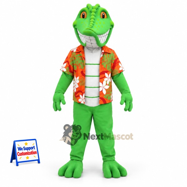 Lizard Mascot Costume - Hawaiian Shirt