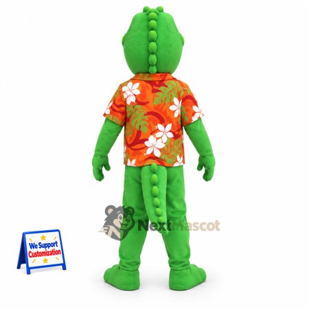 Lizard Mascot Costume - Hawaiian Shirt Lizard Mascot Costume - Hawaiian Shirt