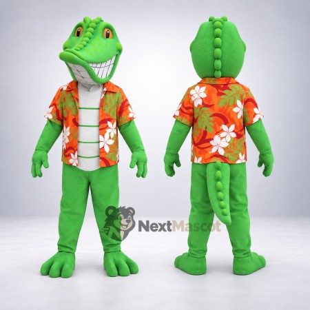 Lizard Mascot Costume - Hawaiian Shirt Lizard Mascot Costume - Hawaiian Shirt