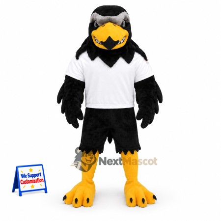 Eagle Mascot Costume - Black for Parades