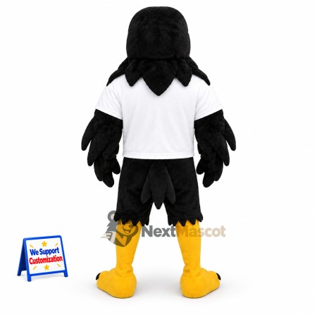 Eagle Mascot Costume - Black for Parades