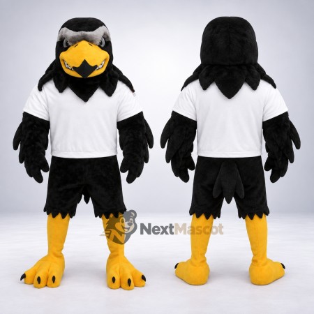 Eagle Mascot Costume - Black for Parades