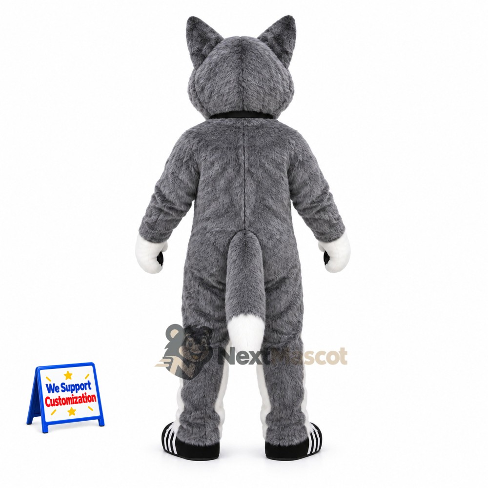 Husky Mascot Costume - Gray for Stage Shows