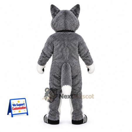 Husky Mascot Costume - Gray for Stage Shows