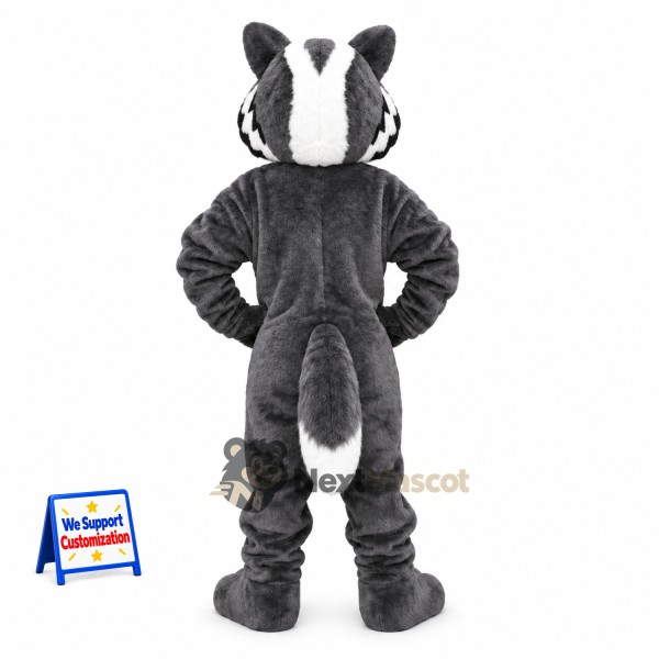 Raccoon Mascot Costume - Gray for Family Events