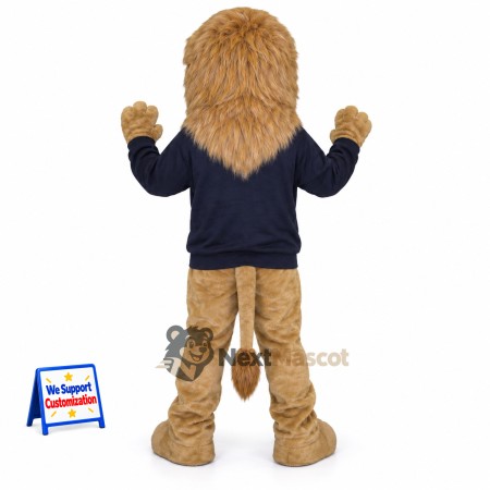 Lion Mascot Costume - Navy Shirt Lion Mascot Costume - Navy Shirt