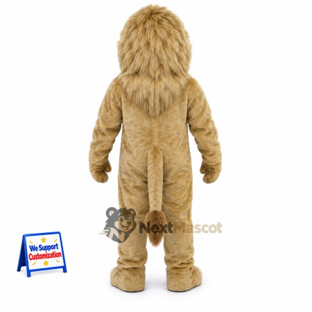 Lion Mascot Costume - Tan for Festivals Lion Mascot Costume - Tan for Festivals