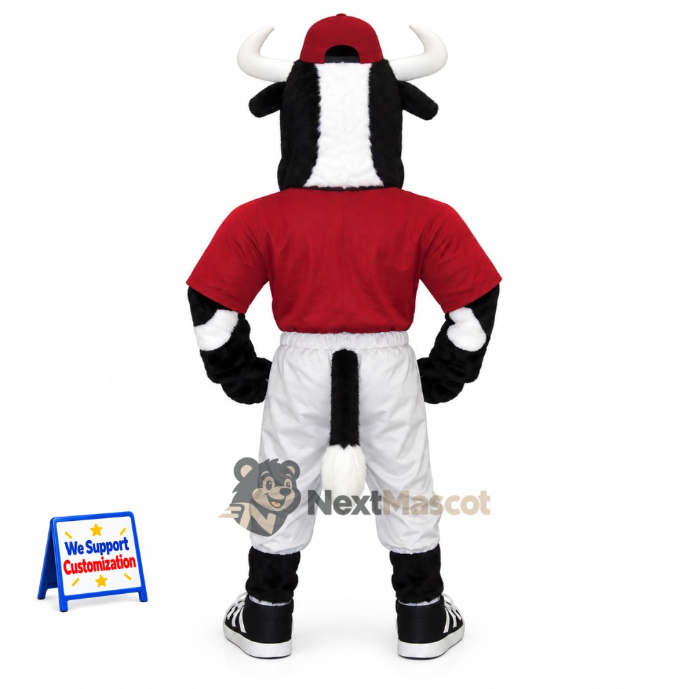 Bull Mascot Costume - Baseball Uniform Bull Mascot Costume - Baseball Uniform