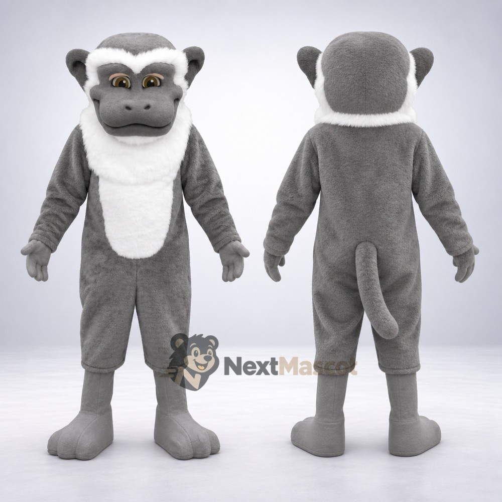 Gorilla Mascot Costume - Gray Gorilla Mascot Costume - Gray