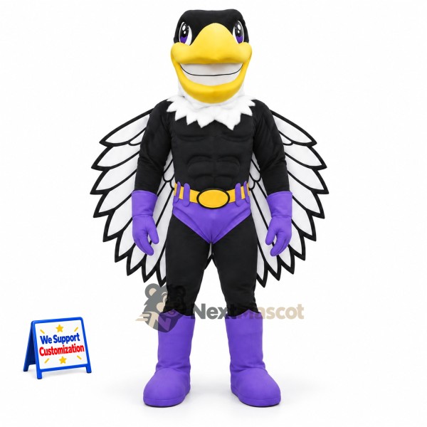 Bird Mascot Costume - Black for Team Events