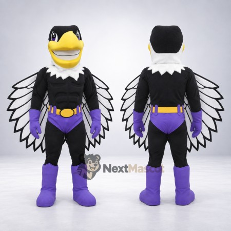 Bird Mascot Costume - Black for Team Events Bird Mascot Costume - Black for Team Events