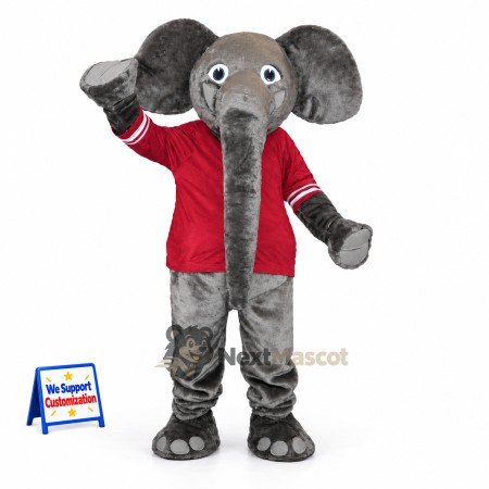 Elephant Mascot Costume - Red Jacket for School Events