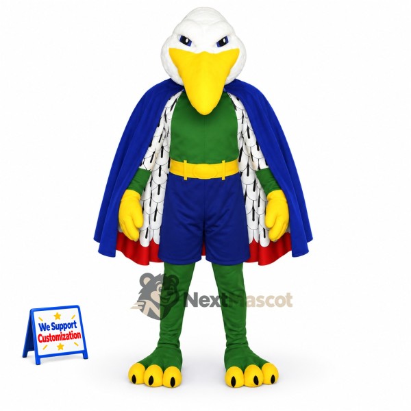 Eagle Mascot Costume - Superhero Style for Parades