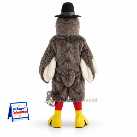 Turkey Mascot Costume - Pilgrim Hat for Parades Turkey Mascot Costume - Pilgrim Hat for Parades