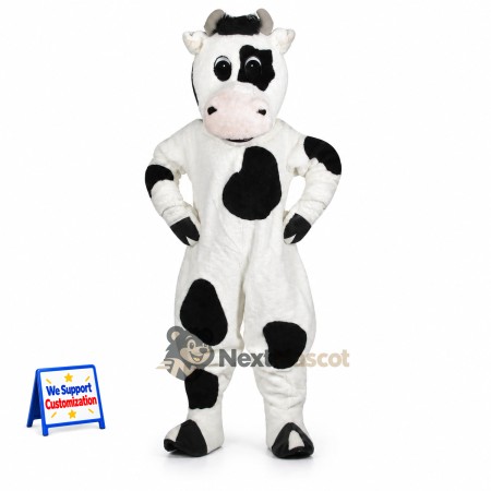 Cow Mascot Costume - Spotted for Family Festivals Cow Mascot Costume - Spotted for Family Festivals