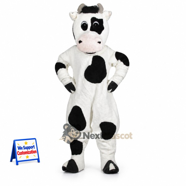 Cow Mascot Costume - Spotted for Family Festivals
