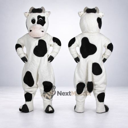 Cow Mascot Costume - Spotted for Family Festivals Cow Mascot Costume - Spotted for Family Festivals