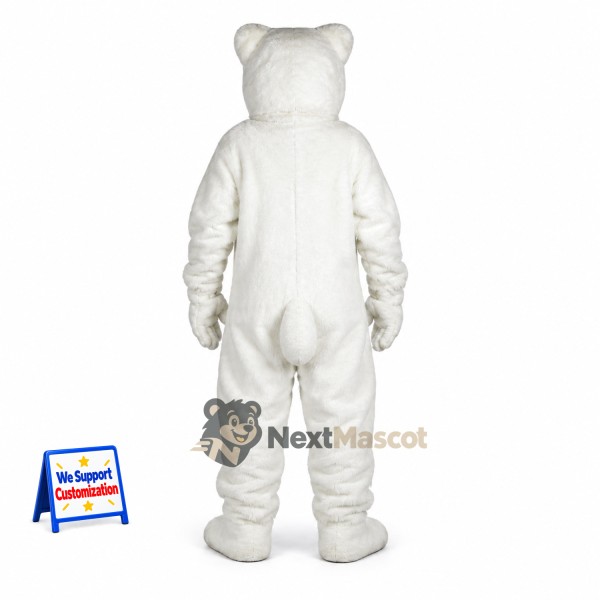 Bear Mascot Costume - White for Stage Shows Bear Mascot Costume - White for Stage Shows