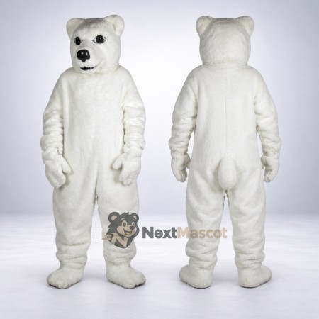 Bear Mascot Costume - White for Stage Shows Bear Mascot Costume - White for Stage Shows