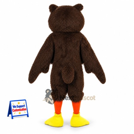 Owl Mascot Costume - Brown for Team Events Owl Mascot Costume - Brown for Team Events