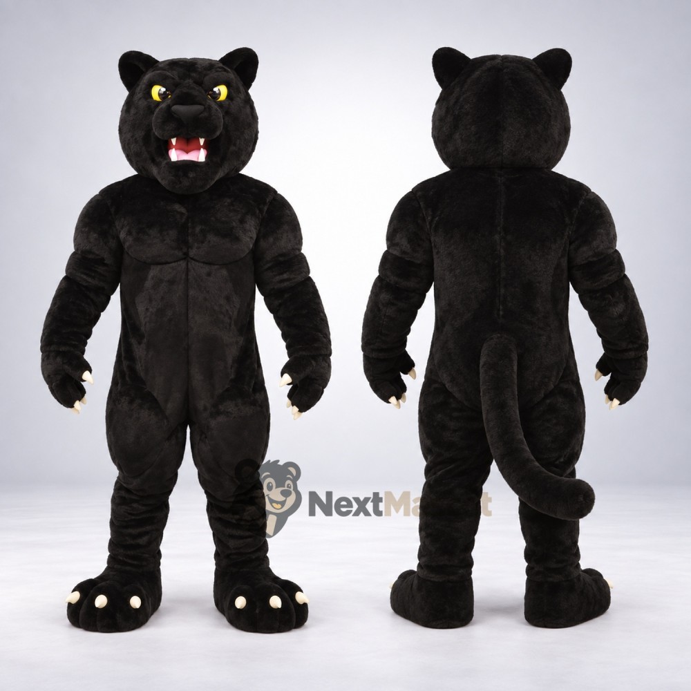 Panther Mascot Costume - Black for Team Events Panther Mascot Costume - Black for Team Events