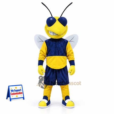 Wasp Mascot Costume - Navy Shirt