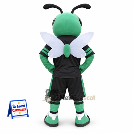 Bee Mascot Costume - Green, Black Uniform Bee Mascot Costume - Green, Black Uniform