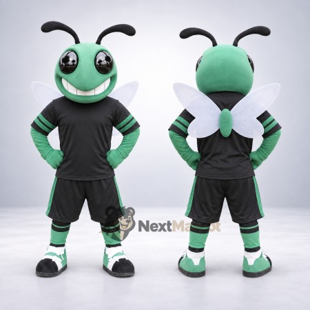 Bee Mascot Costume - Green, Black Uniform Bee Mascot Costume - Green, Black Uniform