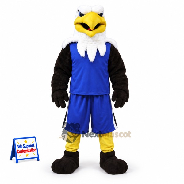 Eagle Mascot Costume - Blue Uniform for School Events