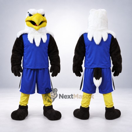 Eagle Mascot Costume - Blue Uniform for School Events