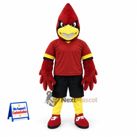 Cardinal Mascot Costume - Red for Carnivals Cardinal Mascot Costume - Red for Carnivals