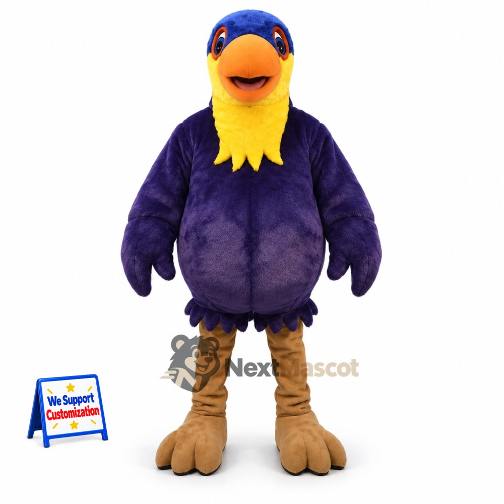 Toucan Mascot Costume - Purple for Parades Toucan Mascot Costume - Purple for Parades