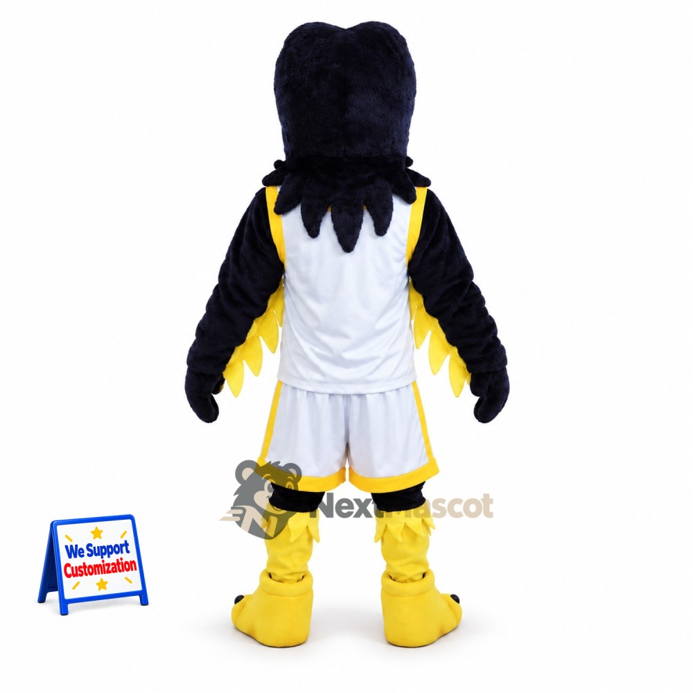 Eagle Mascot Costume - Black, White Uniform Eagle Mascot Costume - Black, White Uniform