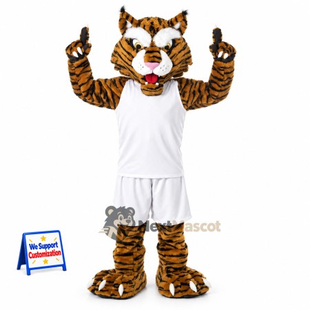 Tiger Mascot Costume - White Uniform for Parades Tiger Mascot Costume - White Uniform for Parades