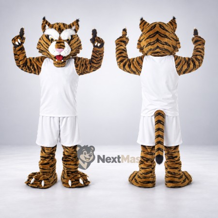 Tiger Mascot Costume - White Uniform for Parades Tiger Mascot Costume - White Uniform for Parades