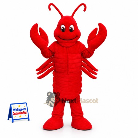 Lobster Mascot Costume - Red for School Events