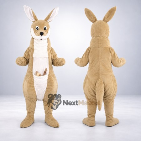 Kangaroo Mascot Costume - Brown for Festivals Kangaroo Mascot Costume - Brown for Festivals